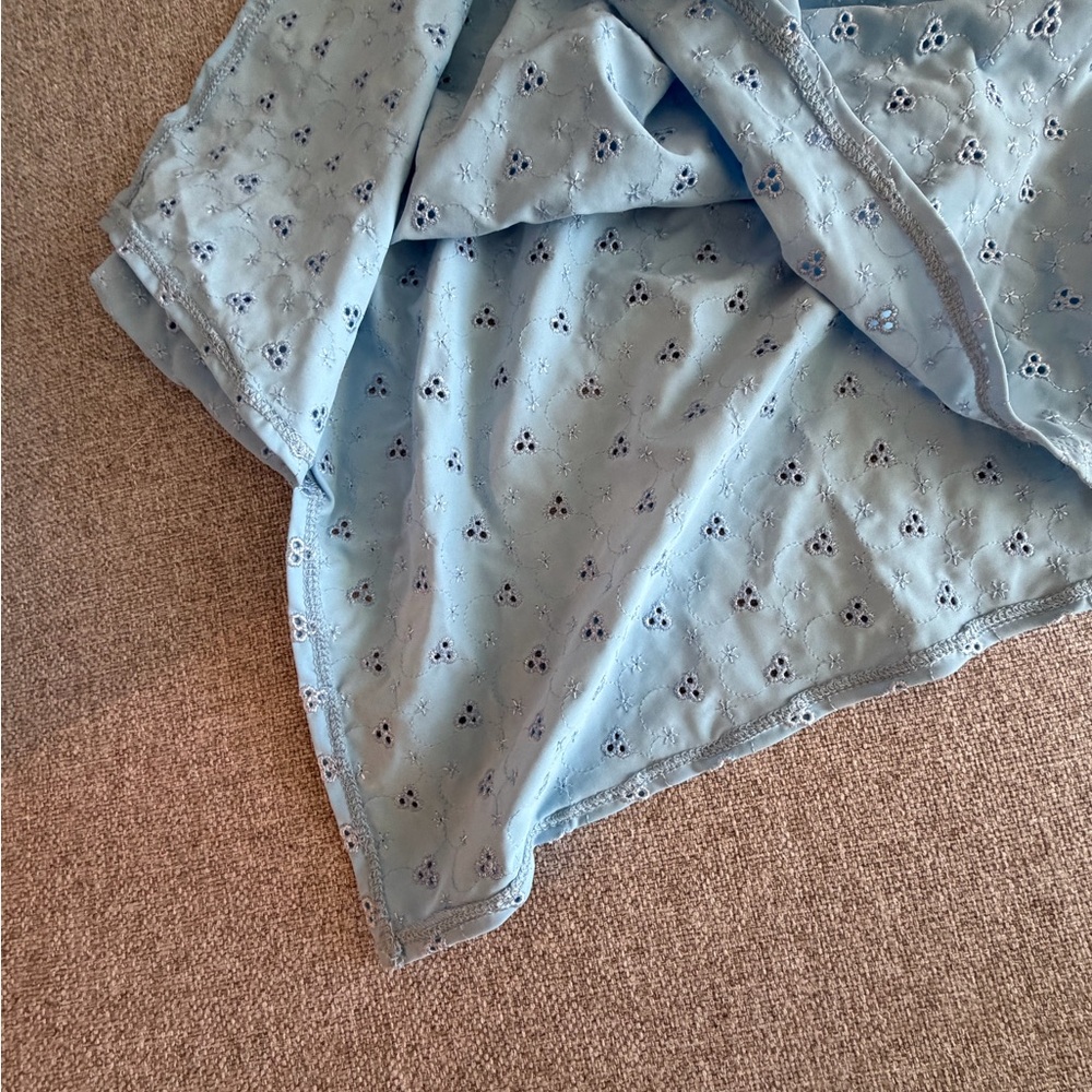 Dippin' Daisy's Baby Blue Eyelet Swim Coverup Skirt - Picture 14 of 15